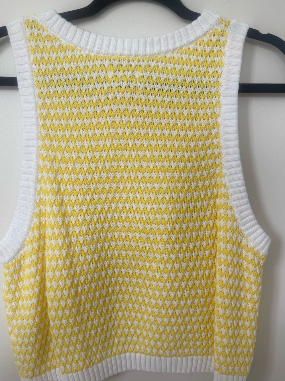 Alani Noelle x Target Collab Crochet Checkered High Neck Sweater Tank - Picture 3 of 4